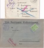 Bayern/DR/Bizone/BRD - Wolfratshausen 10 Belege 1899/1981