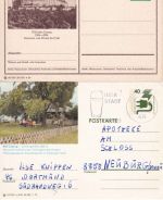 BRD - Coburg 11 versch. Bildganzsachen ex 1956/86 gebraucht/ungebraucht