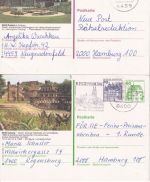 BRD - Coburg 11 versch. Bildganzsachen ex 1956/86 gebraucht/ungebraucht