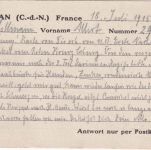 Frankreich - Dinan 1915 Kriegsgefangenenkarte n. Coburg