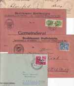 Bayern/DR/BRD - Staffelstein 5 Belege (Dienstbriefe, GA etc.) ex 1875/1957