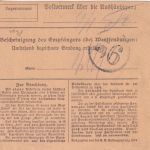 Bayern - 25+50 Pfg. Ludwig/Freistaat-Volksstaat Paketkarte Wonsees 7. JAN 20