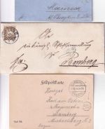 Bayern/DR/All.Bes./BRD - Bamberg 29 Belege ex 1847/1990