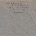 All.Bes. - Bamberg Gebühr bezahlt 19.11.45 Ovalstpl. Brief n. Thailing