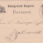 Bayern - Reckendorf 18.12.87 K1 5 Pfg. Ganzsachenkarte n. Cannstatt
