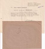 Bizone - Hamburg 1948 Orts-Dienstbrief (Entries & Exit Branch) m. Inhalt