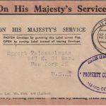 Bizone - Itzehoe 1948 Dienstbrief (Kreis Group Itzehoe) n. USA (New York)