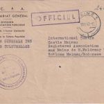 FZ - Mainz 1949 Dienstbrief (Direction General des Affaires Culturelles)