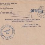 FZ - Baden-Baden 1948 franz. Dienstbrief (Division de L'Information CCFA)