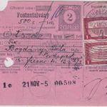 Ungarn - 2 f. Ganzsache/Orts-Postanweisung + Zusatz Budapest 1921