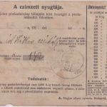 Ungarn - 2 f. Ganzsache/Postanweisung + Zusatz Budapest - Merk 1921