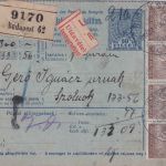 Ungarn - 10 f. Ganzsache/Einschreibepaketkarte Budapest - Szolnok 1918