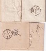 Ungarn - Pesth 1866 2 Portobriefe n. FRANKREICH (beide m. Inhalt)