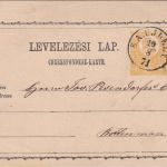 Ungarn - 2 Kr. Franz-Joseph Ganzsachenkarte K1 S.A.Ujhely - Rottenman 1871