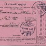 Ungarn - 2 f. Ganzsache/Dienstpostanweisung Tata - Komarom 1920