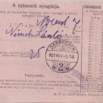 Ungarn - 2 f. Ganzsache/Postanweisung + Zusatz Budapest - Debreczen 1921