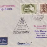 Ungarn - Leipziger Messe Zuleitungspost Leipzig/Berlin Budapest 1958