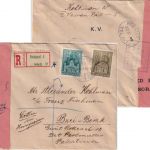 Ungarn - 40+50 f. Kirchen Einschreibebrief n. PALÄSTINA Budapest 10.9.40