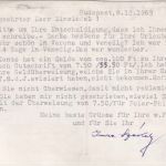 Ungarn/BRD - Budapest 1969 vorfrankierte Antwortkarte/Mischfrankatur !