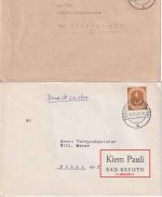 Bayern/All.Bes./BRD - Kreuth (b. Tegernsee) 6 Belege ex 1883/1974