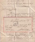 Bayern - Toelz 8. NOV K1 Dienstbrief n. Hohenburg b. Lenggries 1871 m. Inhalt