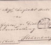 Bayern - Tölz 4/7 HKS Dienstbrief n. Hohenburg b. Lenggries 1847 - m. Inhalt