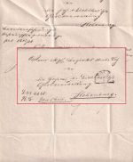Bayern - Tölz 4/7 HKS Dienstbrief n. Hohenburg b. Lenggries 1847 - m. Inhalt