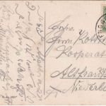 Bayern - Lenggries Straßenansicht (untere Dorfstraße) sw-AK gelaufen 1909