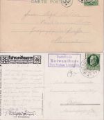 Bayern Rotwandhaus T. Neuhaus b. Schliersee Posthilfstellen-Ra3 2 Karten 1902/15