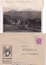 DR/Bizone - Elbach (b. Fischbachau) 2 Briefe/1 Ansichtskarte ex 1935/1945