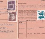 Bayern/BRD - Bruckmühl (Mangfall) Ganzsache/Doppelbrief/Paketkarte ex 1889/1976