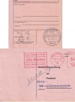 DR/BRD - Oberaudorf Telegramm/Paketkarte/Anschriftenprüfung ex 1942/1978