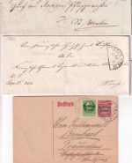 Bayern/DR/BRD - Traunstein 17 Belege(Briefe/Ansichtskarten/Notgeld) ca.1830/1976