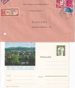 Bayern/DR/BRD - Traunstein 17 Belege(Briefe/Ansichtskarten/Notgeld) ca.1830/1976