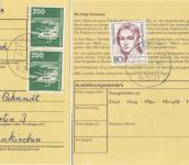 Bayern/BRD - Aiglsbach Dienstbrief/Paketkarte/Paketzustelliste 1919/1990