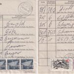 BRD - Attenhofen Paketzustelliste 1989 + Paketkarte 1991