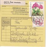 BRD - Attenhofen Paketzustelliste 1989 + Paketkarte 1991
