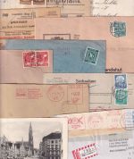 Bayern/DR/All.Bes./BRD - Landshut 26 Belege/1 Vignette ex 1885/1980