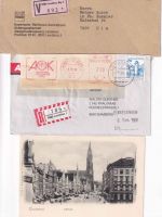 Bayern/DR/All.Bes./BRD - Landshut 26 Belege/1 Vignette ex 1885/1980