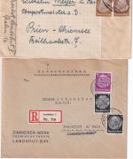 Bayern/DR/All.Bes./BRD - Landshut 26 Belege/1 Vignette ex 1885/1980