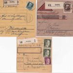 Bayern/DR - Schalding 3 Paketkarten (1x Selbstbucher) 1919/1943