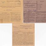 Bayern/DR - Schalding 3 Paketkarten (1x Selbstbucher) 1919/1943