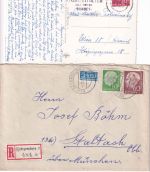 Bayern/DR/All.Bes./BRD - Regensburg 63 Belege ex 1834/1996