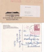 Bayern/DR/All.Bes./BRD - Regensburg 63 Belege ex 1834/1996