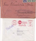 DR/BRD - Vilseck 1923/1962 1xBrief n. JUGOSLAWIEN, 1xDrucksache
