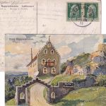 Bayern - 2x5 Pfg. Luitpold Karte n. USA K1 Etzelwang - Detroit 1911