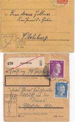 Bayern/DR/BRD - Geiselhöring 9 Belege ex 1884/1986