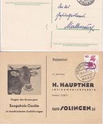 Bayern/DR/BRD - Geiselhöring 9 Belege ex 1884/1986