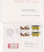 Bayern/DR/BRD - Geiselhöring 9 Belege ex 1884/1986