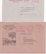 Bayern/DR/Bizone/BRD - Bogen 7 Belege ex 1915/1987